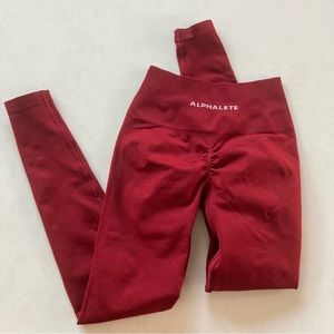 Alphalete Amplify Leggings - Scarlet